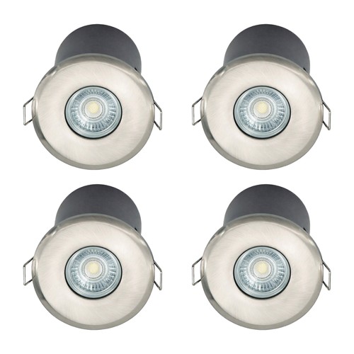 Set brushed steel gu10 - set, of