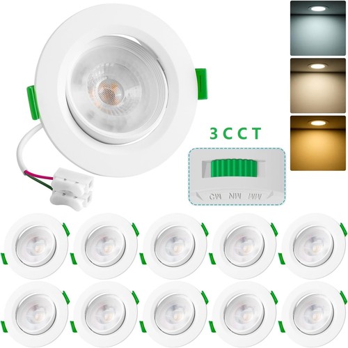 10x led downlights 3cct panel - led,