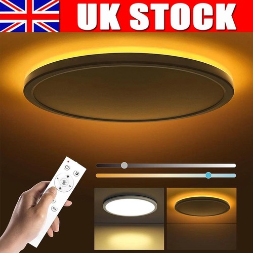 Round led ceiling - ceiling, light