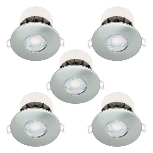 Set brushed steel led - 5,