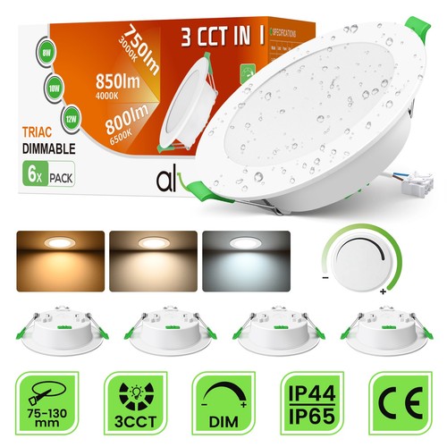 Led recessed downlights 3cct - led,