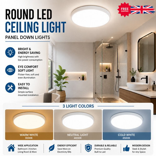 Round led ceiling - round,