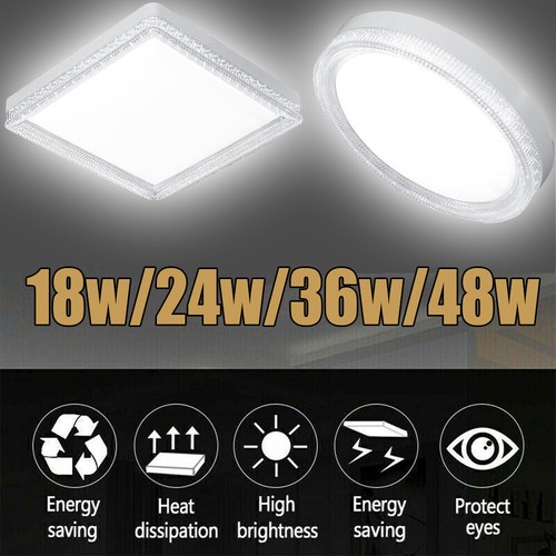 Led ceiling light round - round, panel